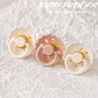 Flower Pacifier natural latex nipple 2 packs Dummy holder Zao & Co 