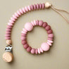 Teething set gift box | dummy clip + teether + feeder + case