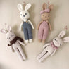 Amigurumi Crochet Bunny Dolls Zao & Co #4. Bunny with pink collar 