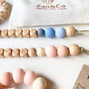 "Emma" Personalised Dummy Clip & Teether Set - Zao & Co