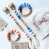 "Emma" Personalised Dummy Clip & Teether Set - Zao & Co