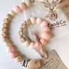 "Emma" Personalised Dummy Clip & Teether Set - Zao & Co
