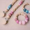"Emma" Personalised Dummy Clip & Teether Set - Zao & Co