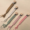 "London" Engraved Macrame Dummy Clip - Zao & Co