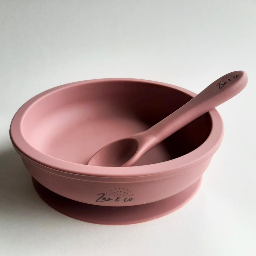 Silicone plate set Zao & Co dusty pink 