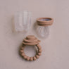 Teething set gift box | dummy clip + teether + feeder + case